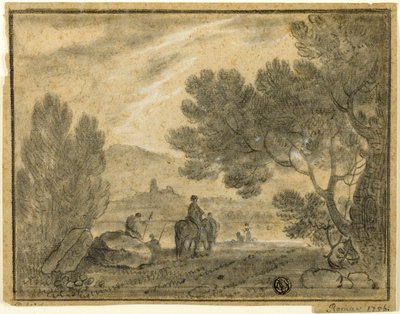 Römische Campagna mit Figuren von Richard Wilson