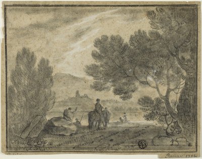 Römische Campagna mit Figuren von Richard Wilson