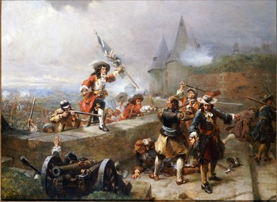 Sturm auf die Festungsmauern von Robert Alexander Hillingford