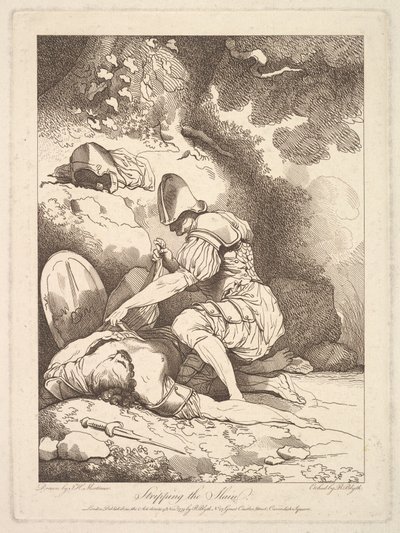 Die Entkleidung der Gefallenen, 15. November 1779 von Robert Blyth