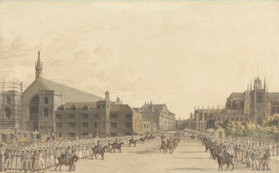 Westminster, während des Prozesses von Königin Caroline von Robert Bremmel Schnebbelie