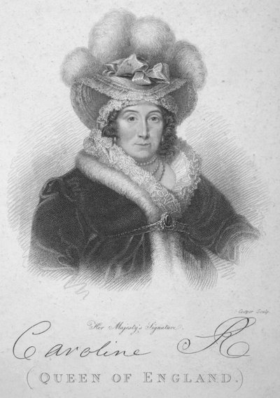 Caroline, Königin von England, 1820 von Robert Cooper