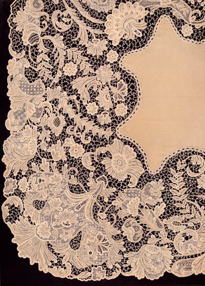 Spitzenhandtuch irischer Herstellung, 1863 von Robert Dudley