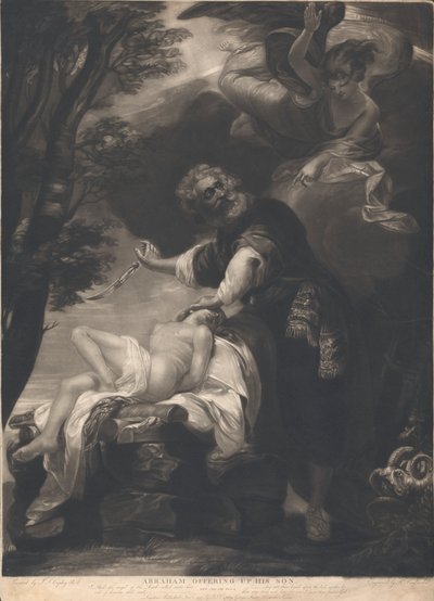 Abraham opfert seinen Sohn von Robert Dunkarton
