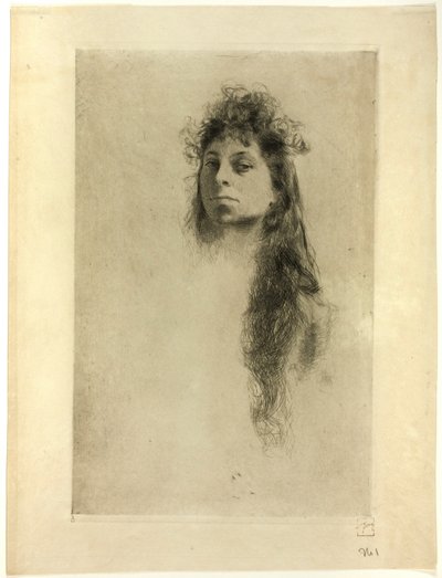 Kopf eines Mädchens von Robert Frederick Blum