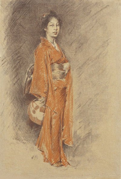 Japanische Frau im Kimono von Robert Frederick Blum