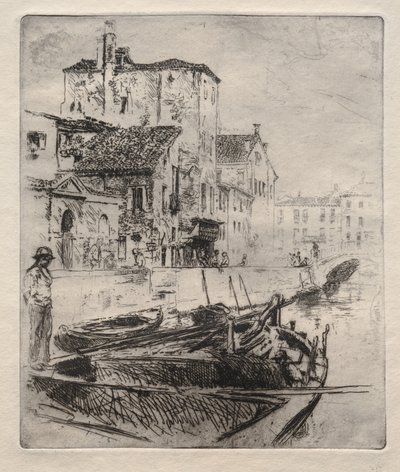 Venezianischer Kanal und Boote, Nr. 8 von Robert Frederick Blum