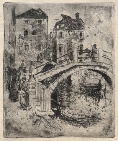 Venezianischer Kanal und Brücken, 1886 von Robert Frederick Blum