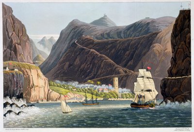 Die Straßen, St. Helena, 1815 von Robert Havell