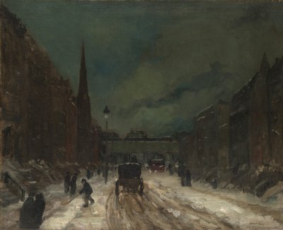 Straßenszene mit Schnee (57th Street, NYC) von Robert Henri