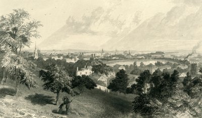 Stadt Providence, vom Prospect Hill, 1872 von Robert Hinshelwood