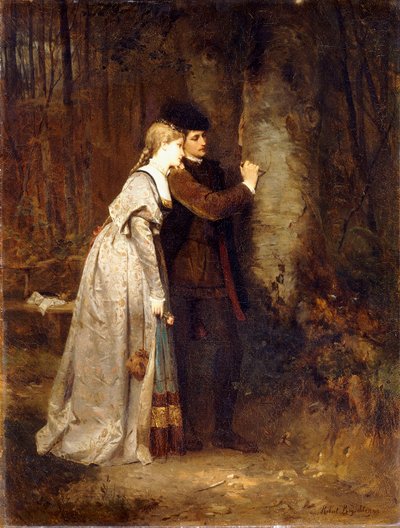 Liebende in einem Wald von Robert Julius Beyschlag