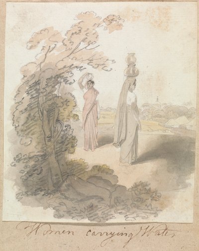 Frauen tragen Wasser von Robert Mabon