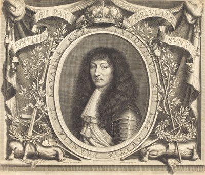 Ludwig XIV. von Robert Nanteuil after Nicolas Mignard