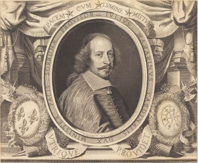 Kardinal Jules Mazarin von Robert Nanteuil after Pierre Mignard I