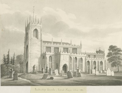 Kirche von Penkridge (1831) von Robert Noyes