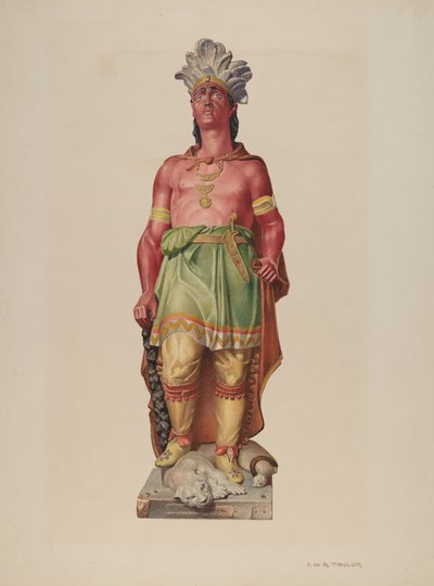 Indianer im Zigarrenladen von Robert W.R. Taylor