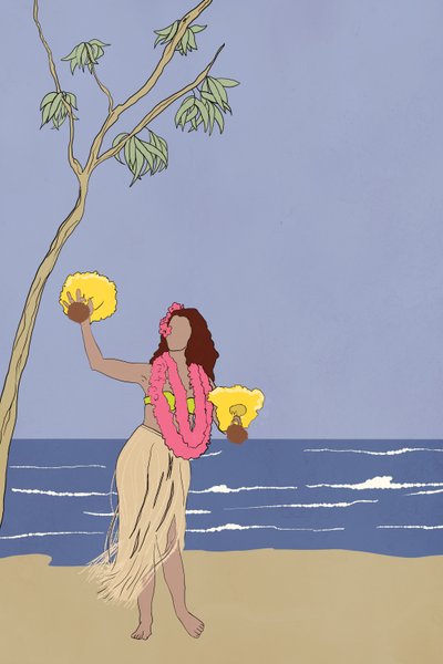 Hula-Mädchen von Roberta Murray