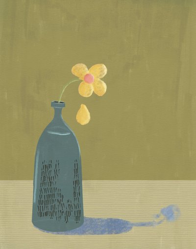 Verwelkte Gänseblümchen, 2021 von Roberta Murray