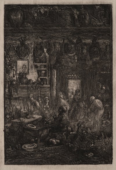 Moldawisches Interieur von Rodolphe Bresdin