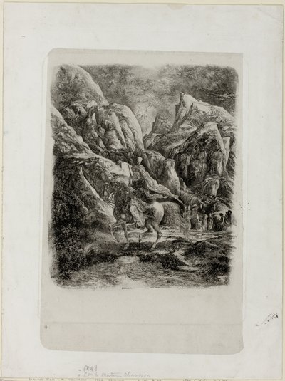 Reiter in den Bergen von Rodolphe Bresdin