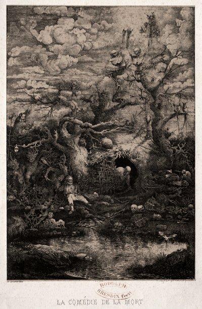 Die Komödie des Todes, 1854 von Rodolphe Bresdin