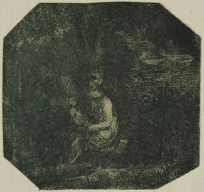Die Heilige Familie von Rodolphe Bresdin