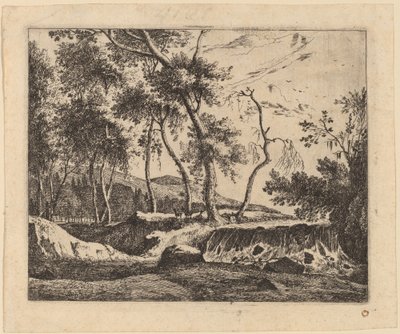 Der Wasserfall: pl.6 von Roelant Roghman and Melchior Küsel