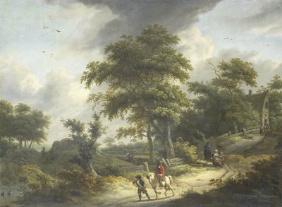 Landschaft mit Falkner von Roelof Jansz. van Vries