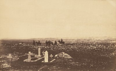 Offiziere auf der Ausschau am Cathcarts Hill von Roger Fenton