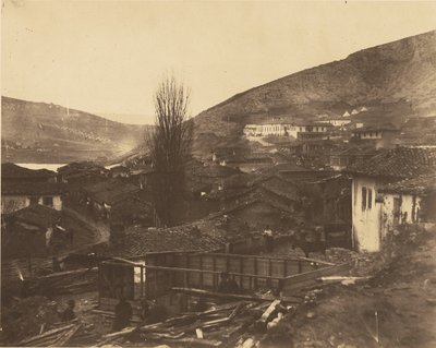 Die Eisenbahnstraße in Balaklawa von Roger Fenton