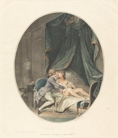 Valmont und Emilie von Romain Girard after Nicolas Lavreince