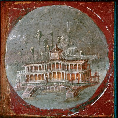 Eine Villa in Stabiae (Fresko) von Roman