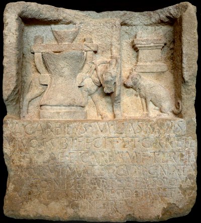 Grabstele des Bäckers Marcus Careieus Assia von Roman