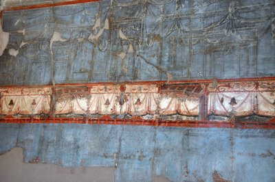 Detail eines römischen Freskos in Herculaneum von Roman