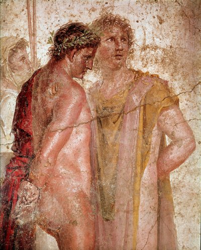 Pylades und Orestes (Fresko) von Roman