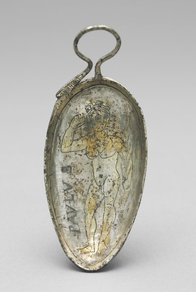 Löffel mit dem heiligen Paulus als Athlet, 350-400 von Roman