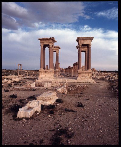Ansicht des Tetrapylons von Roman