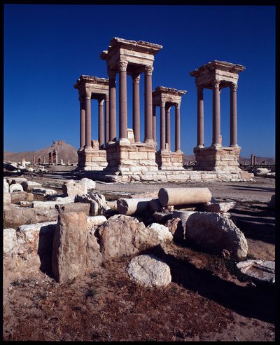 Ansicht des Tetrapylon von Roman