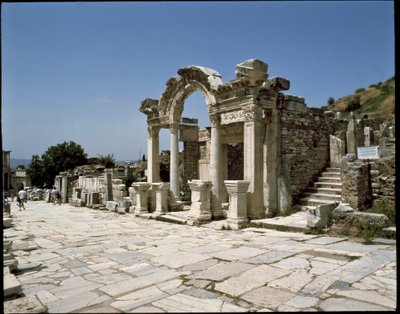 Ansicht des Hadrianstempels von Roman