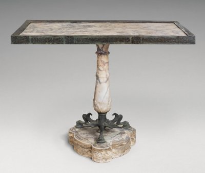 Marmor- und Bronzetisch von Roman Imperial Period