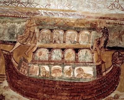 Die Arche Noah (Fresko der Decke) von Romanesque