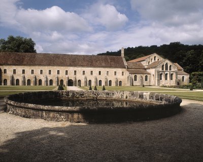 Ansicht der Abtei von Romanesque