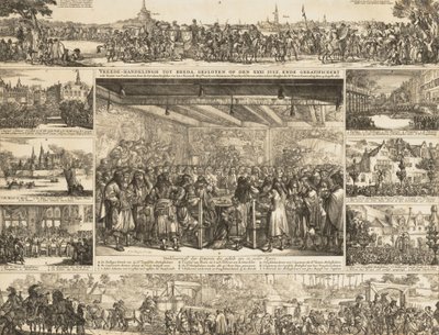 Friedenskonferenz in Breda, n.d. von Romeyn de Hooghe