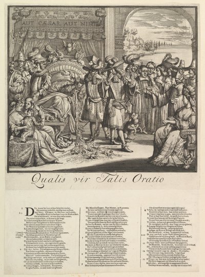 Qualis vir Talis Oratio von Romeyn de Hooghe