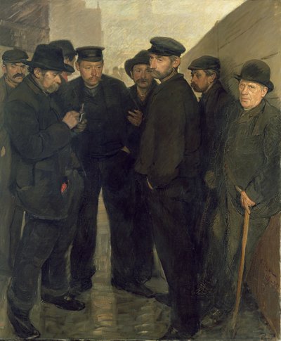 Die Arbeitslosen, um 1908-9 von Rudolf Jacob Zoller