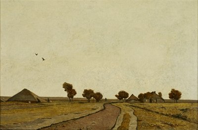 Holländische Landschaft mit Gehöften von Rudolf Ribarz