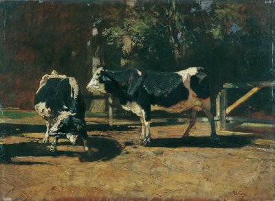 Kühe auf der Weide von Rudolf Ribarz