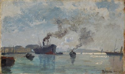 Schiffe im Hafen von Rudolf Ribarz
