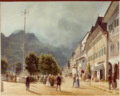 Die Esplanade in Ischl von Rudolf von Alt